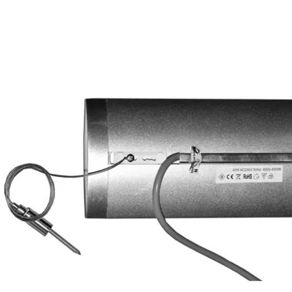 Achestan linearna ovjesna svjetiljka srebrna 40W 3500lm IP40 PF 0.9 3000K