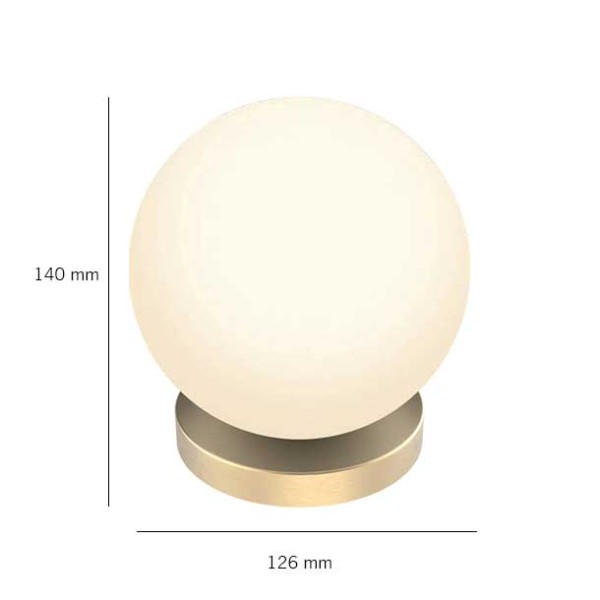Adam bežićna dimabilna LED stolna svjetiljka 3W 3000K 110lm USB punjiva IP20