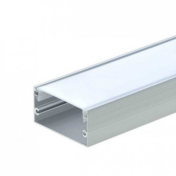 Aluminijski profil nadgradni opalno bijeli difuzor 2 metra 40x20x38.5 mm