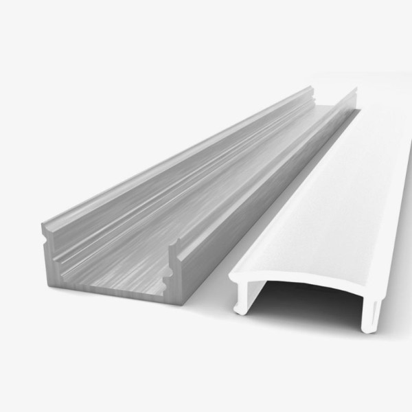 Aluminijski profil nadgradni opalno bijeli difuzor 1 metar 17.2 x 7.2 x 1000 mm Aluminijski profil nadgradni opalno bijeli difuzor 1 metar 17.2 x 7.2 x 1000 mm