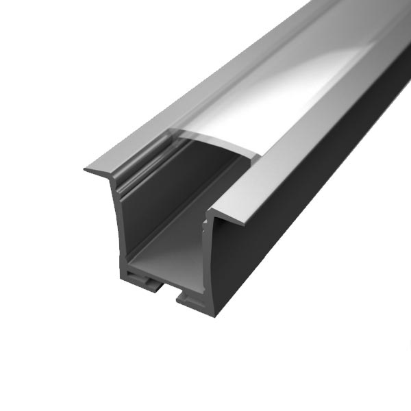 Aluminijski profil ugradbeni opalno bijeli dofuzor 2 metra 36 mm x 18.6 mm x 28 mm