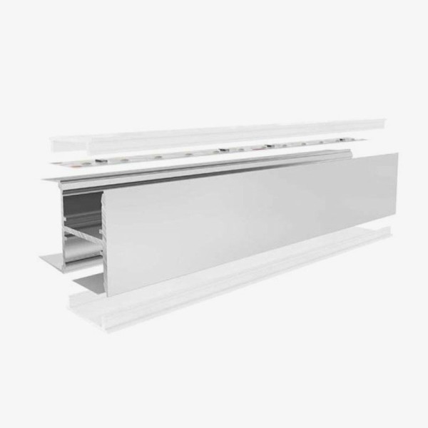 Aluminijski profil za LED trake ugradnja na police obostrano osvjetljenje 20.0 x 29.0x 2000 mm
