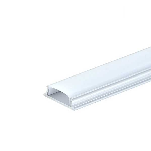Aluminijski profil za LED traku nadgradni opalno bijeli difuzor 2 metra 18 mm x 13 mm x 6.00 mm