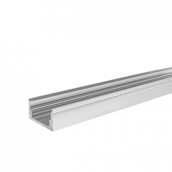 Aluminijski profil za LED traku nadgradni opalno bijeli difuzor 2 metra 19.8x10.1 mm
