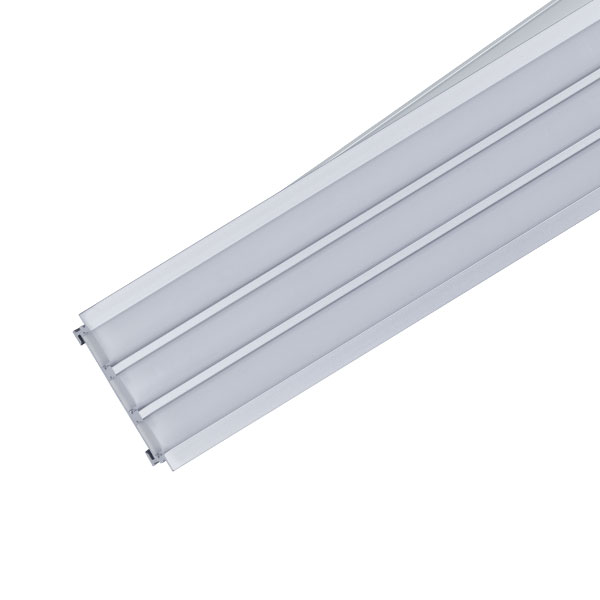 Aluminijski profil nadgradni za 3 LED trake opalno bijeli difuzori 1 metar