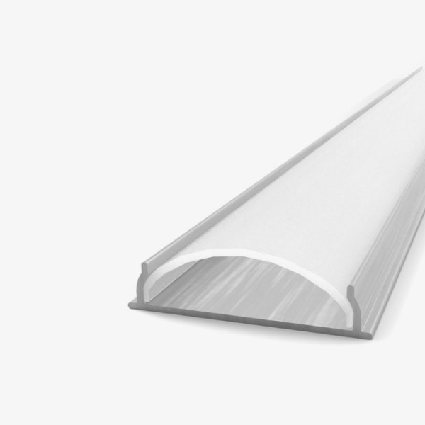 Aluminijski profil za LED traku nadgradni opalno bijeli difuzor 2 metra 18 mm x 13 mm x 6.00 mm