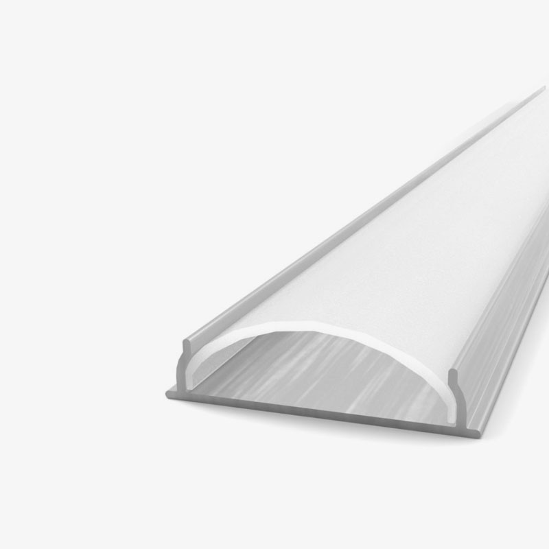 Aluminijski profil za LED traku nadgradni opalno bijeli difuzor 2 metra 18 mm x 13 mm x 6.00 mm