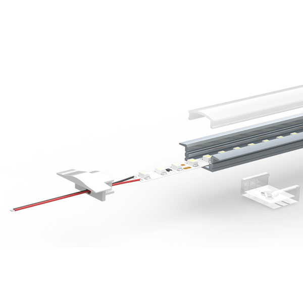 Aluminijski profil za LED traku ugradbeni 2 metra 41x30x10 mm