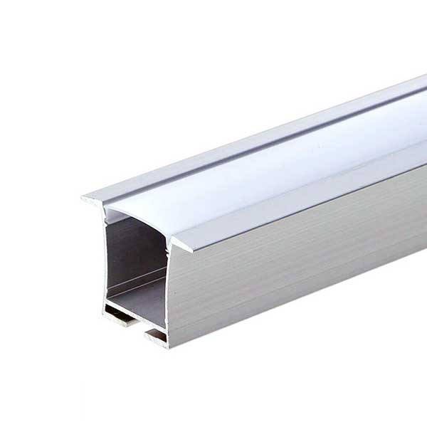 Ugradbeni aluminijski profil za LED traku opalno bijeli difuzor 2 metra  36x23.6x27.6 mm