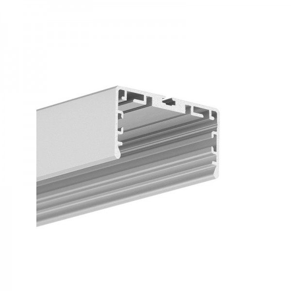 Bazni nadgradni/ovjesni aluminijski profil za LED traku Opalno bijeli difuzor 2 metra  40 x 50  x 35 mm