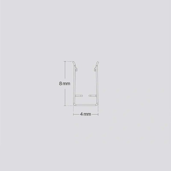 Aluminijski profil za Neon Flex 8x4 mm - 1 metar Neon flex dodatci 99ACC4131P - iDEAL LED | Led žarulje - LED rasvjeta iDEAL LED | Led žarulje - LED rasvjeta Aluminijski profil za Neon Flex 8x4 mm - 1 metar