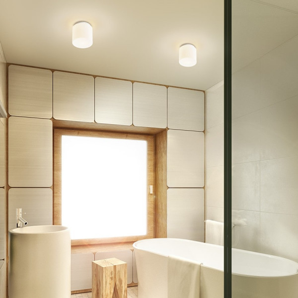 Arana R17 LED svjetiljka opalno staklo/krom 230V LED E27 IP44