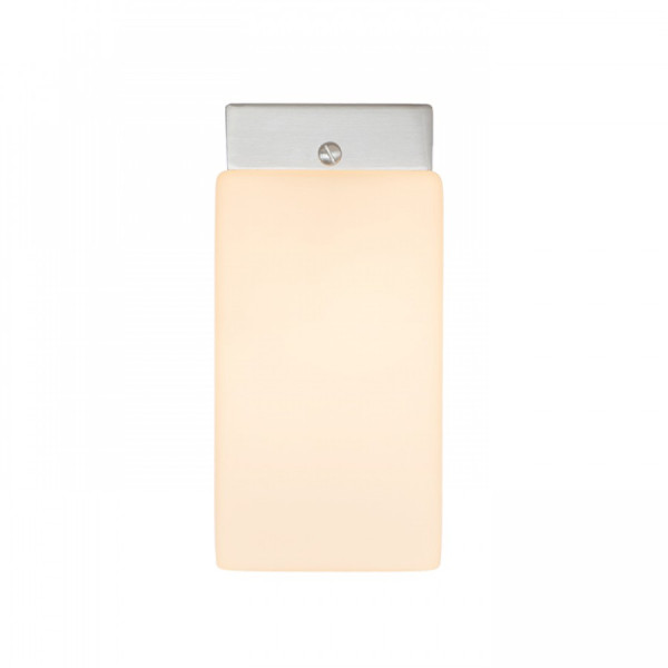 Arana SQ LED pravokutna svjetiljka opalno staklo/krom 230V LED E14 IP44