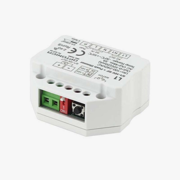 Bežični PUSH-DIM prekidač + 0-10V Dimmer – RF LED dimmer 100-240V AC