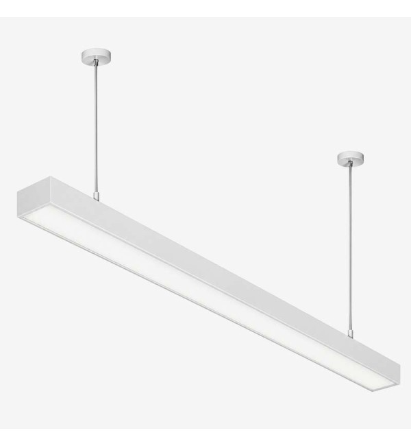 Bijela linearna ovjesna svjetiljka 30W 2400 lm 1200 mm 4000K Cynideco