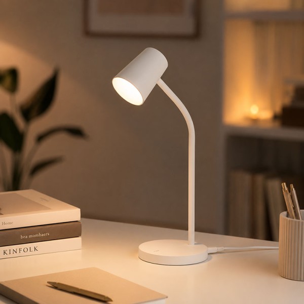 Bijela stolna dimabilna LED svjetiljka 4.5W Verina