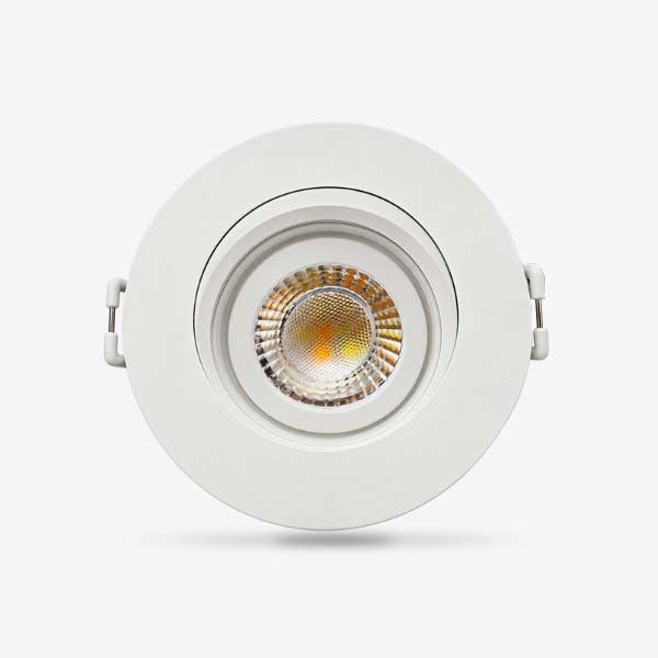 Bijela ugradbena LED svjetiljka 4W 480lm 3CCT dimabilna zakretna IP44