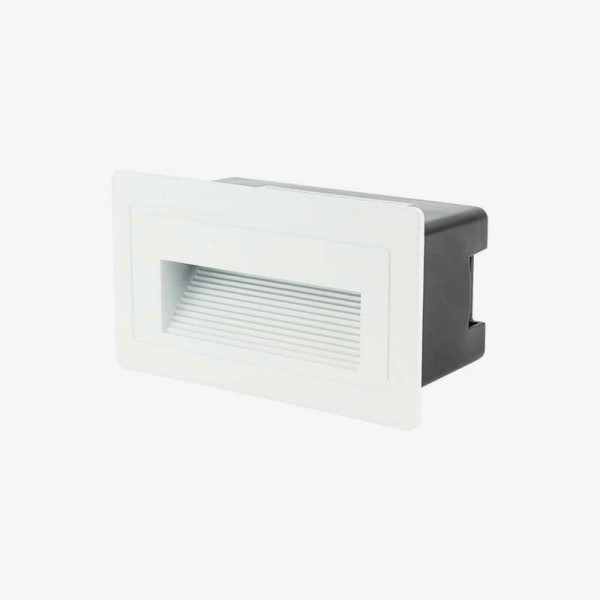 Bijela ugradbena zidna LED svjetiljka 3W IP65