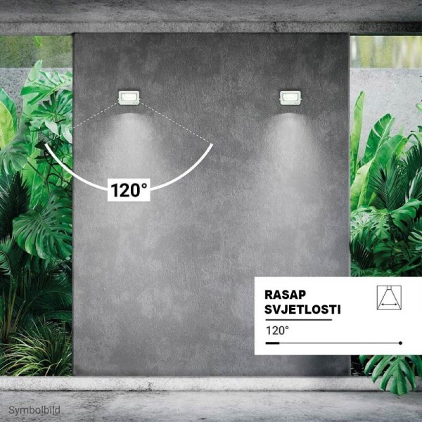 Bijeli LED reflektor 20W 1800 lm AC 220-240V 120° IP65 Bijeli LED reflektor 20W 1800 lm AC 220-240V 120° IP65