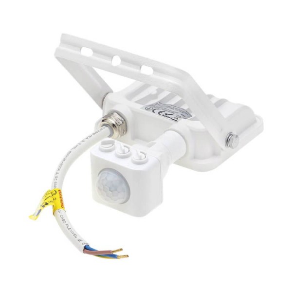 Bijeli LED reflektor 20W 1800 lm s PIR senzorom pokreta