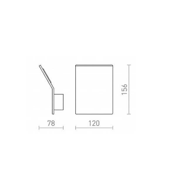 Bruxel 12 zidna svjetiljka s integriranom LED žaruljom 230V LED 6W 3000K 650 lm Ra 80