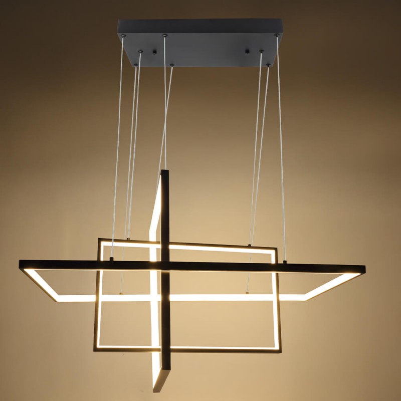 Četvrtasta dvostruka LED visilica 67W/5360 lm 3000K