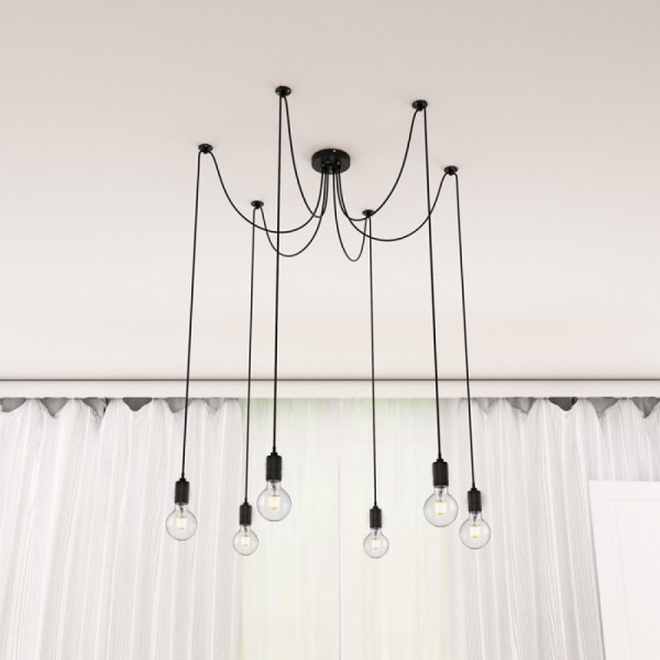CINDY VI visilica 230V LED 6xE27 LED unutarnja rasvjeta R12054 - iDEAL LED | Led žarulje - LED rasvjeta iDEAL LED | Led žarulje - LED rasvjeta CINDY VI visilica 230V LED 6xE27