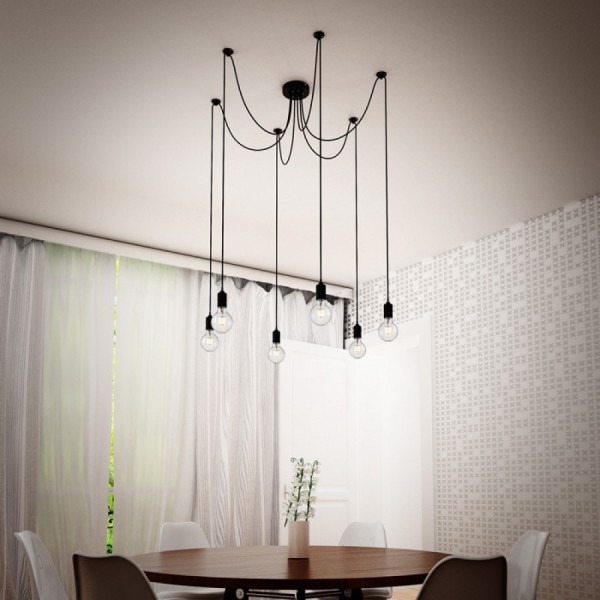 CINDY VI visilica 230V LED 6xE27 LED unutarnja rasvjeta R12054 - iDEAL LED | Led žarulje - LED rasvjeta iDEAL LED | Led žarulje - LED rasvjeta CINDY VI visilica 230V LED 6xE27