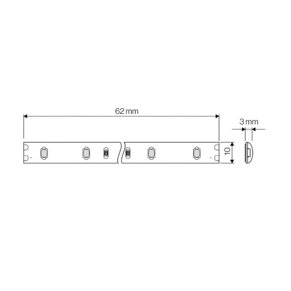 COB RGB LED traka 24V 14 W/m 576 SMD/m IP20 - Kolut 5 metara