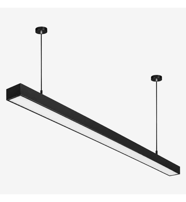 Crna linearna ovjesna svjetiljka 45W 3600 lm 1200 mm 4000K Cynideco