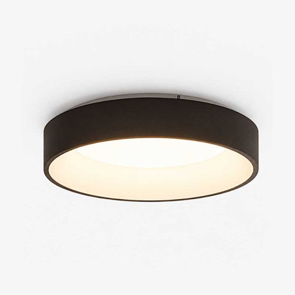 Crna nadgradna stropna LED svjetiljka DRAX 32 W CCT podesiva boja svjetlosti
