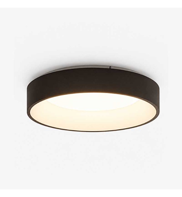 Crna nadgradna stropna LED svjetiljka DRAX 32 W CCT podesiva boja svjetlosti