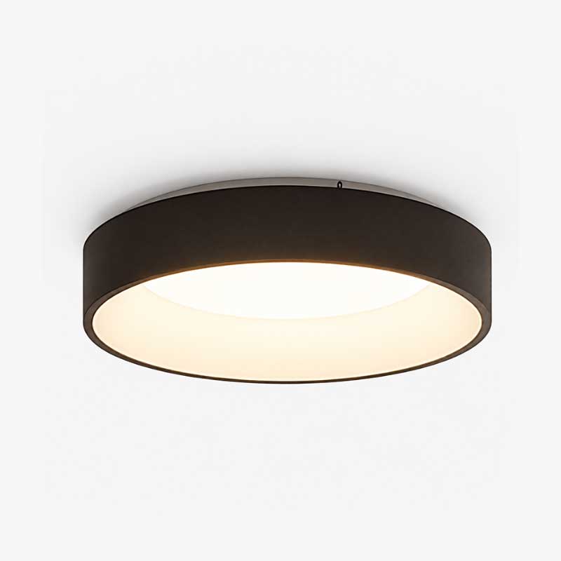 Crna nadgradna stropna LED svjetiljka DRAX 32 W CCT podesiva boja svjetlosti
