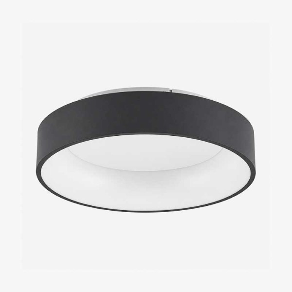 Crna nadgradna stropna LED svjetiljka DRAX 32 W CCT podesiva boja svjetlosti