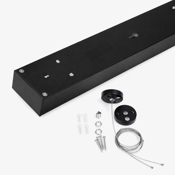 Crna ovjesna linearna LED svjetiljka Cynideco 45W 4000K 3600 lm 150 cm Crna ovjesna linearna LED svjetiljka Cynideco 45W 4000K 3600 lm 150 cm
