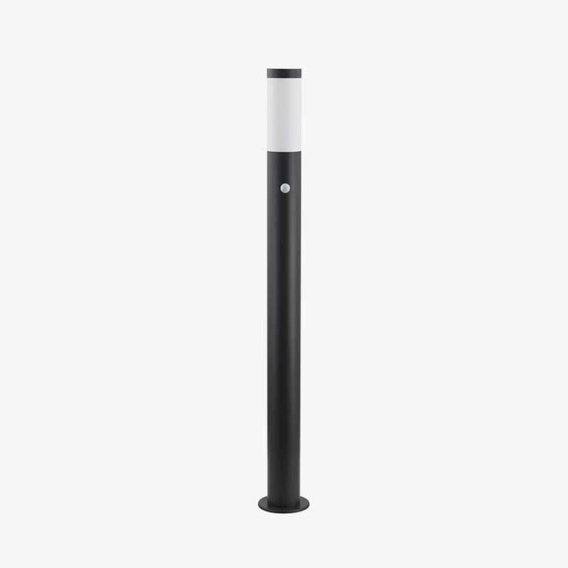 Crna podna LED svjetiljka Loopa E27 IP44 65cm PIR senzor pokreta