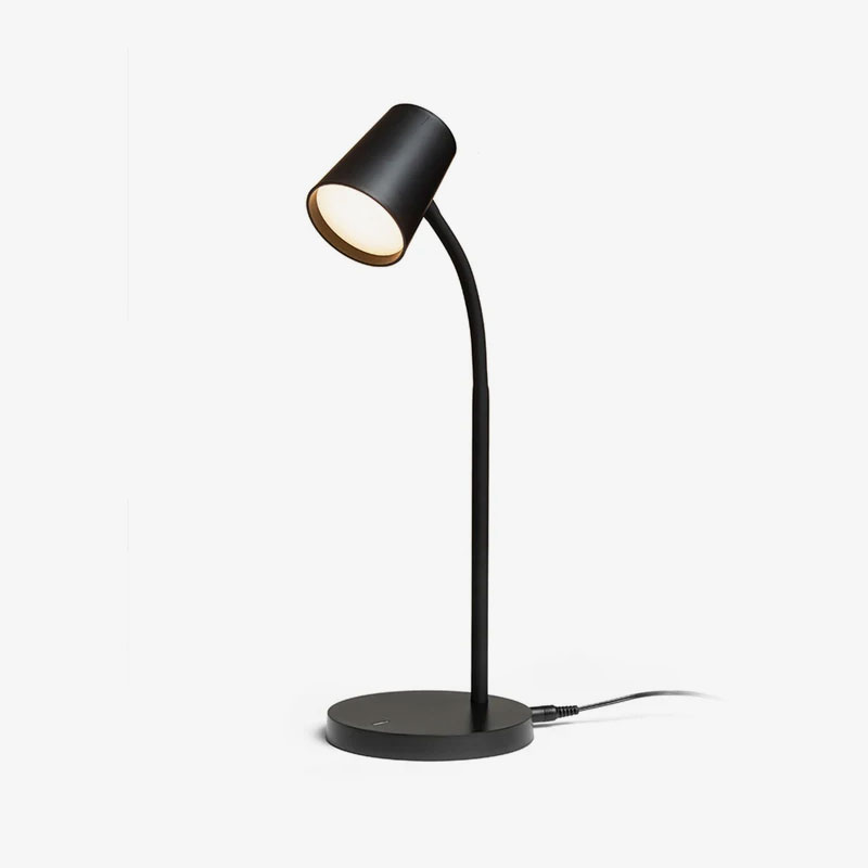 Crna stolna dimabilna LED svjetiljka 4.5W Verina