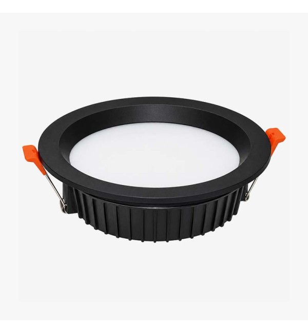 Crna ugradbena LED svjetiljka downlight Karel 20W 1900 lm IP44