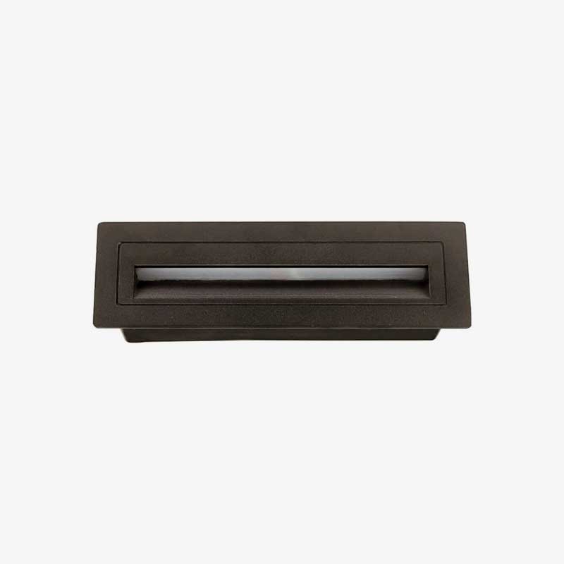 Crna ugradbena zidna LED svjetiljka 6W IP65