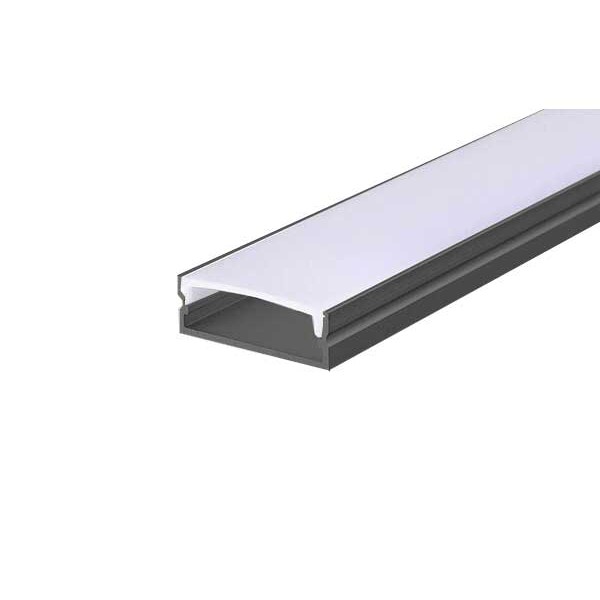 Crni aluminijski profil za LED traku nad...