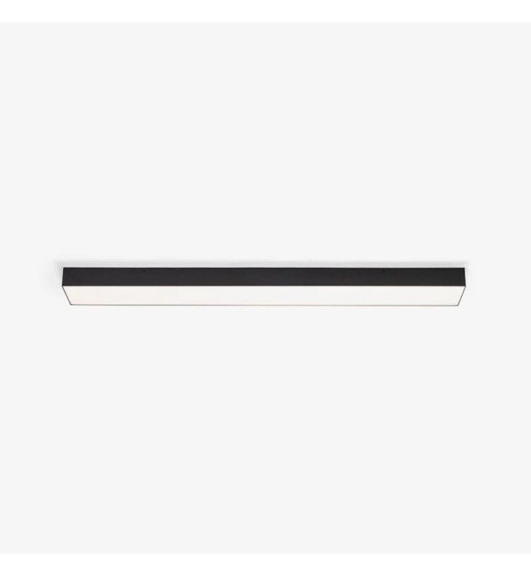 Crni dimabilni nadgradni LED panel Larisa RC 60W 3000K 1150 x 150 mm