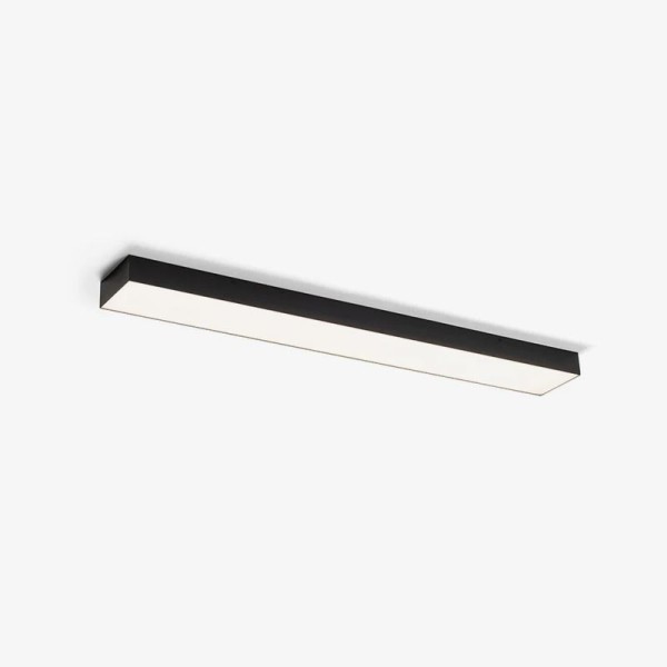 Crni dimabilni nadgradni LED panel Larisa RC 60W 3000K 1150 x 150 mm