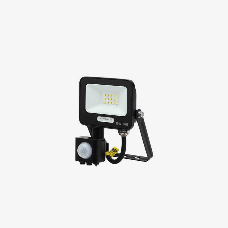Crni LED reflektor 10W s PIR senzorom pokreta