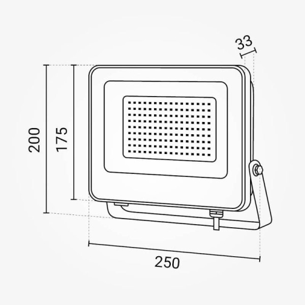 Crni LED reflektor 150W 13500 lm AC180-265V 120° IP65