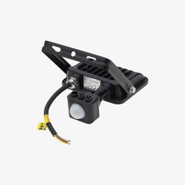 Crni LED reflektor 20W 1800 lm s PIR senzorom pokreta