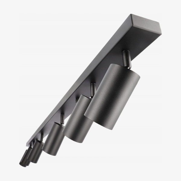 Crni nadgradni LED Spotlight Fargo 6xGU10