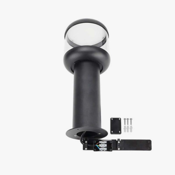 Crni rasvjetni stup 35 cm E27 IP54
