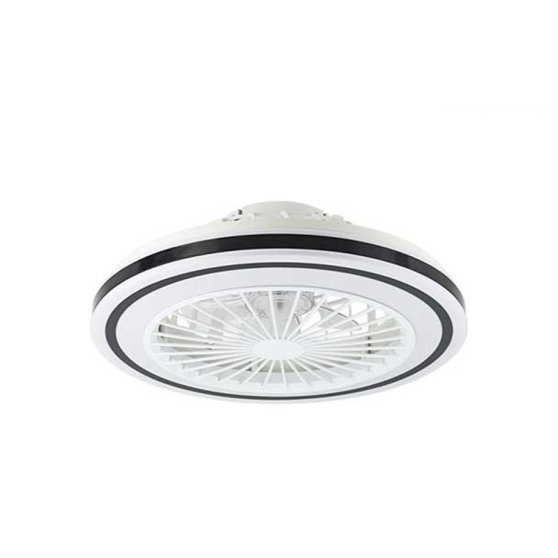 Crno-bijeli stropni ventilator 3000-4000-6000K s daljinskim upravljačem