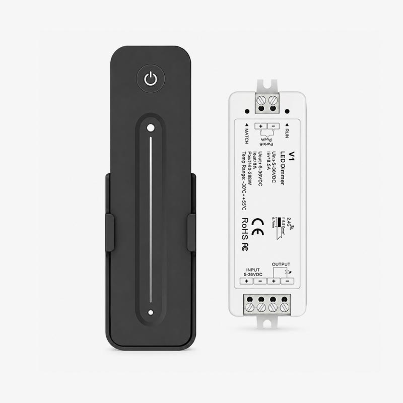 Daljinski kontroler za jednobojne LED trake  5-36V - Komplet