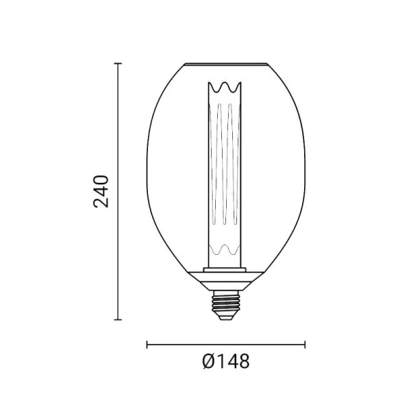 Dekorativna LED žarulja E27 2.5W 188 lm 1800K LED žarulje SP11703 - iDEAL LED | Led žarulje - LED rasvjeta iDEAL LED | Led žarulje - LED rasvjeta Dekorativna LED žarulja E27 2.5W 188 lm 1800K